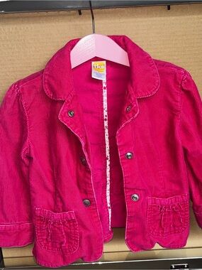 2000s Kids Pink Corduroy Jacket - TKS